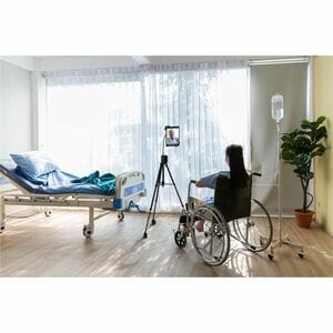 CTA Digital Rolling Tripod Floor Stand for 7-13" Tablets - Up to 13" Screen Support - 69" Height x 22" Width - Floor - Black