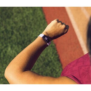 Fitbit Adjustable Smartwatch Band - Large (L) - Lilac - Elastomer, Aluminium