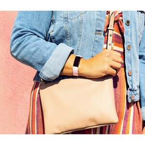 Fitbit Adjustable Smartwatch Band - Small (S) - Deco - Silicone, Elastomer, Aluminium