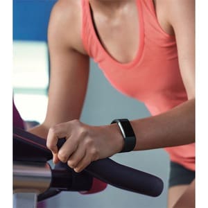 Fitbit Charge 2 Smart Band - Black Body Color - Elastomer, Stainless Steel Body Material - Accelerometer, Altimeter, Optic