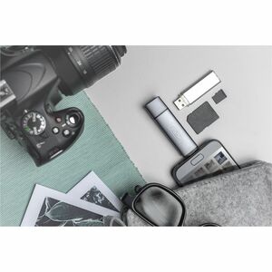 Digitus USB Hub/FlashCard Reader - USB 2.0 Type A, USB 2.0 Type C - 60 MB/s, 640 MB/s - Smartphone, Tablet, Notebook, Flas