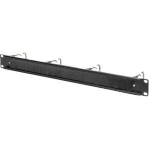 Digitus Kabelführung - Schwarz - 1 Pack Paket - Kabelmanagement-Panel - 1U Rack Height x 19" Panel Width - Stahl