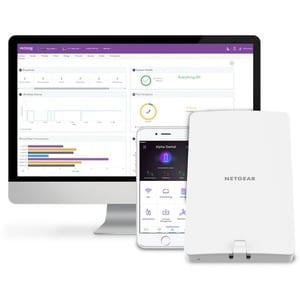 Netgear WAX610Y Wi-Fi 6 IEEE 802.11 a/b/g/n/ac/ax/i 1.80 Gbit/s Wireless Access Point - Outdoor - 2.40 GHz, 5 GHz - MIMO T