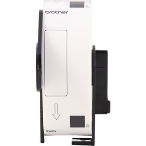 Brother DK Address Label - 1 9/64" Width x 3 1/2" Length - Rectangle - Thermal - White - Paper - 400 / Roll - 24 / Pack