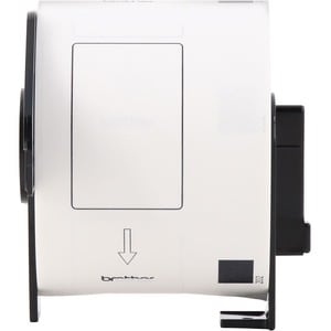 Brother DK Address Label - 2 2/5" Width x 3 29/32" Length - Rectangle - Thermal - White - Paper - 300 / Roll - 3 / Pack