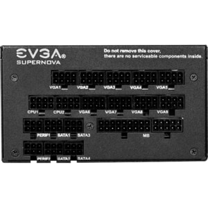 EVGA SuperNOVA 1600 G+ 1600W Power Supply - Internal - 120 V AC, 230 V AC Input - 3.3 V DC @ 25 A, 5 V DC @ 25 A, 12 V DC 