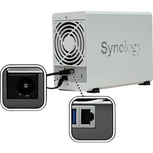 Synology DiskStation DS220J SAN/NAS Storage System - RTD1296 Quad-core (4 Core) 1.40 GHz - 2 x HDD Supported - 32 TB Suppo