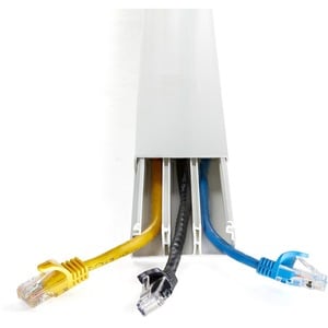 StarTech.com Cable Management Raceway 78" - 3 Compartment Network Cord Hider/ Cover/ Concealer Kit - Channel Cable/ Wire D
