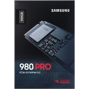 Samsung 980 PRO MZ-V8P500B/AM 500 GB Solid State Drive - M.2 2280 Internal - PCI Express NVMe (PCI Express NVMe 4.0 x4) - 