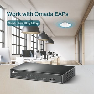 TP-Link TL-SF1008LP 8 Anschlüsse Verwaltbar Ethernet-Switch - 2 Unterstützte Netzwerkschicht - 47,10 W Stromverbrauch - 41