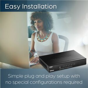 TRENDnet TEG-S380 8 Anschlüsse Ethernet-Switch - 2.5 Gigabit Ethernet - 2.5GBase-T - TAA-konform - 2 Unterstützte Netzwerk