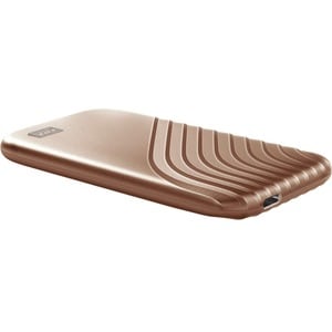 WD My Passport WDBAGF0020BGD-WESN 2 TB Portable Solid State Drive - External - Gold - Desktop PC Device Supported - USB 3.