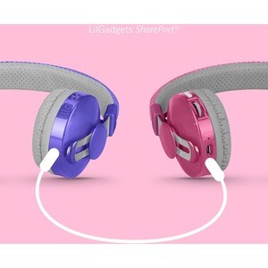 LilGadgets Untangled Pro Bluetooth Headphones Designed for Kids Age 4+ - Stereo - Mini-phone (3.5mm) - Wired/Wireless - Bl