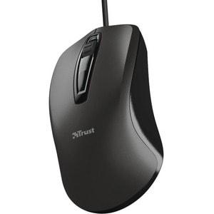 Trust Carve Mouse - USB Type A - Optical - 3 Button(s) - Black - Cable - 1200 dpi - Scroll Wheel - Symmetrical