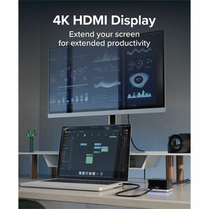 Plugable USB-C Wired Cube Mini Docking Station - Compact HDMI, Gigabit Ethernet, 3 USB Ports - (No Host Charging, Connect 