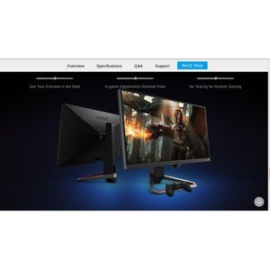 BenQ MOBIUZ EX2710 68,6 cm (27 Zoll) Full HD LED Gaming-LCD-Monitor - 16:9 Format - Dunkelgrau, Schwarz - 685,80 mm Class 