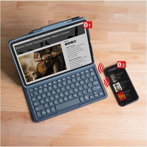 ZAGG Pro Keys Wireless Keyboard and Detachable Case for iPad 10.2 (7/8 /9) - Multi-Device Bluetooth Pairing, Backlit Lapto