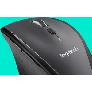 Logitech Marathon M705 Maus - Funkfrequenz - USB - Optisch - 7 Taste(n) - Dunkelgrau - Kabellos - 2,40 GHz - 1000 dpi Aufl