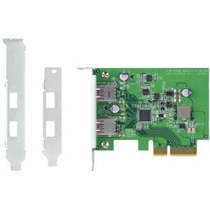QNAP QXP-10G2U3A USB Adapter - PCI Express 2.0 x2 - Plug-in Card - 2 USB Port(s) - UASP Support - PC