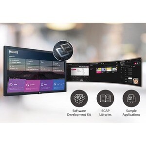 LG 22SM3G 54.6 cm (21.5") 4K UHD LCD Digital Signage Display - 16 Hours/ 7 Days Operation - In-plane Switching (IPS) Techn