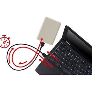 Toshiba Canvio Advance Tragbar Festplatte - 2,5" Extern - 1 TB - Hellbeige - USB 3.2 (Gen 1)