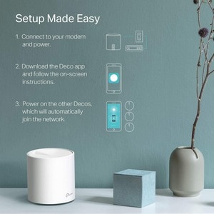 TP-Link Deco X60 Wi-Fi 6 IEEE 802.11ax Ethernet Drahtlos Router - Dualband - 2,40 GHz ISM-Band - 5 GHz UNII-Band - 4 x Ant