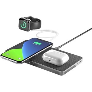 ALOGIC Ultra Power 3-in-1 Wireless Charging Dock - Dual Wireless Charging with USB-A Charging Output - 9 V DC Input - 5 V 