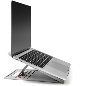 Kensington Easy Riser Go Laptop Riser Grey - Up to 14" (355.60 mm) Screen Support - Desktop - Gray 