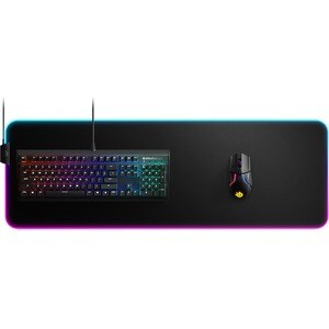 SteelSeries Cloth RGB Gaming Mousepad - 0.16" x 48.03" x 23.23" Dimension - Silicon, Rubber - Anti-slip - Retail