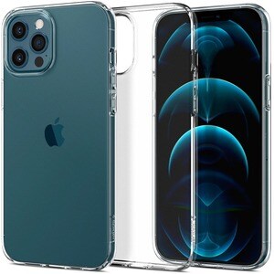 Spigen Liquid Crystal Case for Apple iPhone 12, iPhone 12 Pro Smartphone - Crystal Clear - Drop Resistant, Shock Absorbing