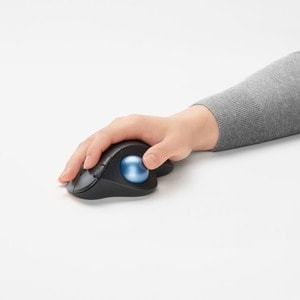 Logitech ERGO M575 Wireless Trackball Mouse - Easy thumb control, precision and smooth tracking, ergonomic comfort design,