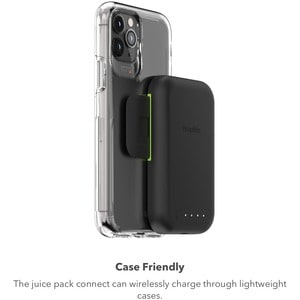 mophie juice pack connect -Removable Portable Wireless 5,000mAh battery - For iPhone, Qi-enabled Device, Smartphone, USB T