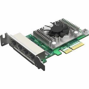 QNAP QXG QXG-2G4T-I225 2,5 Gigabit Ethernet Adapter für Server - Plug-in-Karte - PCI Express 2.0 x4 - 10 Mbit/s Datenübert