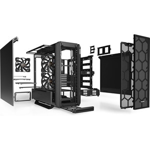 Boîtier d'ordinateur be quiet! Silent Base 802 - Tour midi - Noir - SECC, Métal, Plastique ABS - 10 xBaie(s) - 0 - Source 
