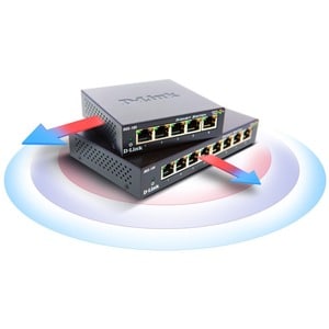 Commutateur Ethernet D-Link DGS-105 5 Ports - 2 Couche supportée - 3,10 W Power Consumption - Paire torsadée - Bureau - 5 