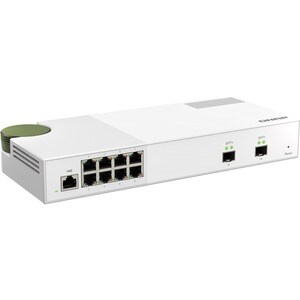 QNAP QSW-M2108-2S 8 Ports Manageable Ethernet Switch - 2 Layer Supported - Modular - 12.17 W Power Consumption - Optical F
