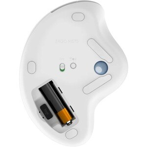 Logitech ERGO M575 Rato - Bluetooth - USB - Ótico - 5 Taste(n) - Branco - Sem fios - 2.40 GHz - 2000 dpi - Roda de deslocação
