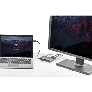 StarTech.com Thunderbolt 3 Docking Station für Notebook - Schwarz, Silber - 2 Unterstützte Displays - 4K - 3840 x 2160 - 1