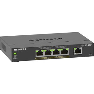 Netgear 300 GS305EPP 5 Ports Manageable Ethernet Switch - 3 Layer Supported - 120 W PoE Budget - Twisted Pair - PoE Ports 