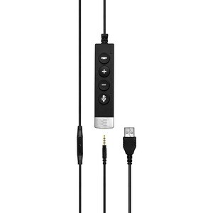 EPOS | SENNHEISER IMPACT SC 665 USB - Mini-phone (3.5mm), USB - Wired - 50 Hz - 18 kHz - On-ear - 9.5 ft Cable - Noise Can