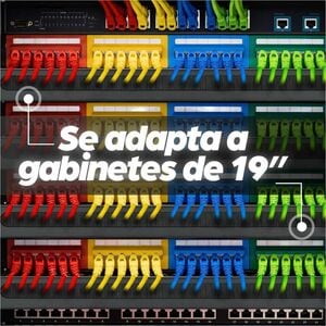 Intellinet 19" Cable Entry Panel, 1U, with Brush Insert, Black - Cable Panel - 1U Rack Height x 19˘ Panel Width - Steel