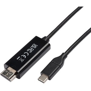 V7 V7UCHDMI-1M 1.01 m HDMI/USB-C A/V Cable - Cable for Audio/Video Device, Desktop Computer, Notebook, Mobile Device - Fir