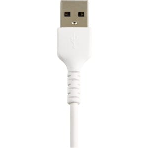 StarTech.com 6 inch/15cm Durable White USB-A to Lightning Cable, Rugged Heavy Duty Charging/Sync Cable for Apple iPhone/iP