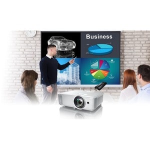 Optoma W319ST 3D Short Throw DLP Projector - 16:10 - 1280 x 800 - Front, Rear, Ceiling - 720p - 6000 Hour Normal Mode - 10