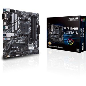 Asus Prime B550M-A/CSM Desktop Motherboard - AMD B550 Chipset - Socket AM4 - Micro ATX - 128 GB DDR4 SDRAM Maximum RAM - D