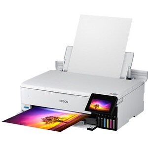 Epson ET-8550 Inkjet Multifunction Printer-Color-Copier/Scanner-5760x1440 dpi Print-Automatic Duplex Print-100 sheets Inpu