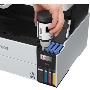 Epson EcoTank Pro ET-5150 Inkjet Multifunction Printer-Color-White-Copier/Scanner-4800x1200 dpi Print-Automatic Duplex Pri