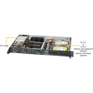 Supermicro SuperServer 5019C-FL Barebone-System - 1U Rackmount - Intel C242 Chipsatz - Socket H4 LGA-1151 - 1 x Prozessor-