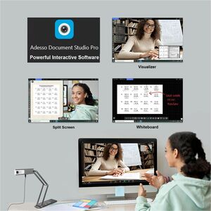 Adesso 4K 11-Megapixel Dual Mode Document Camera and Webcam - 0.33" CMOS