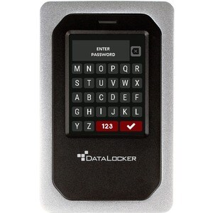 DataLocker DL4 FE 2 TB Portable Hard Drive - External - TAA Compliant - USB 3.2 Type C - 256-bit Encryption Standard - 3 Y